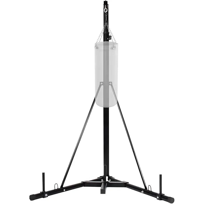 OEM Home Gym Equipment Height Adjustable Sandbag Rack 132lb Punch Bag Stand Free Standing Foldable Boxing Bag Stand