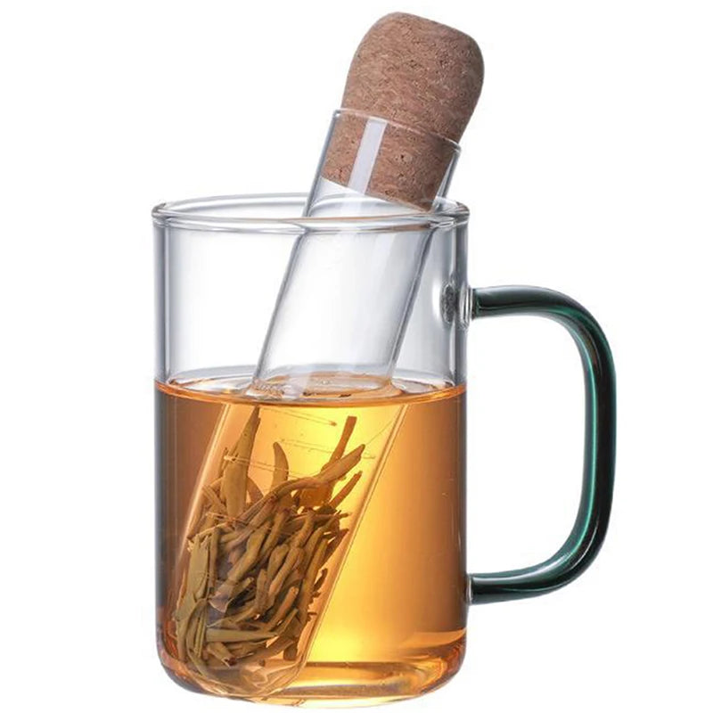 Creative Tea Infuser Teapot Test Tube Tea Strainer Herb Infuser Transparent Pipe Tea Infusing Utensils Kitchen Accessories