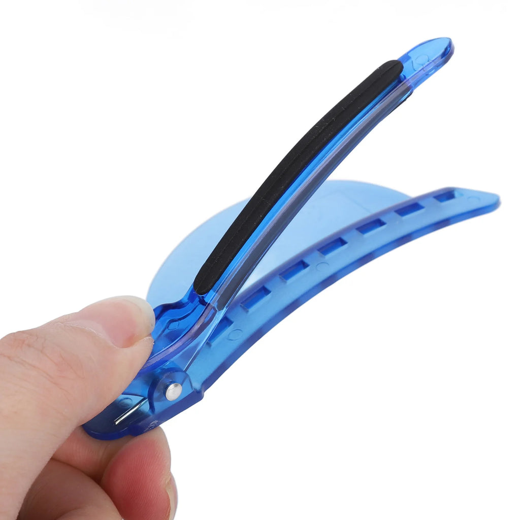 2PCS Sectioning Clips Heat Insulation Easy Speed Separator Clip Blue for Wig Extension Hair Highlighting