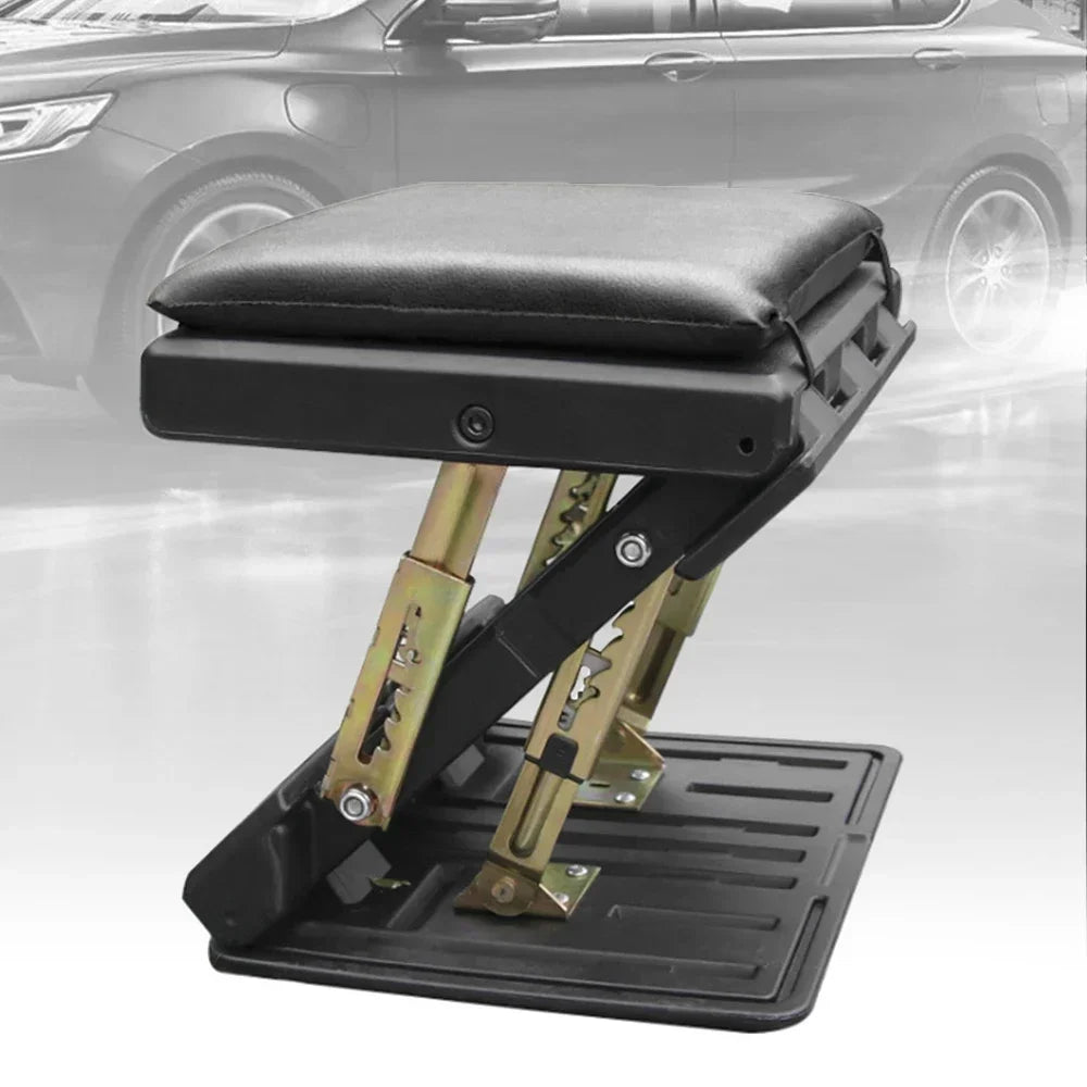 Ergonomic Foldable Footrest 4 Level Height and Angle Adjustable Foot Rest Portable Footrest for Cars Outdoor Activities