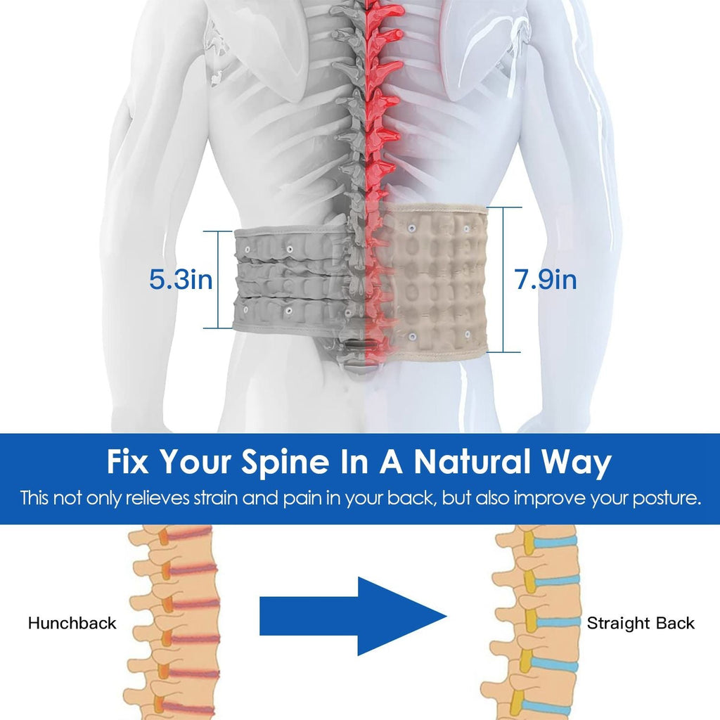 Decompression Back Belt Lumbar Spine Support Lower Back Air Traction